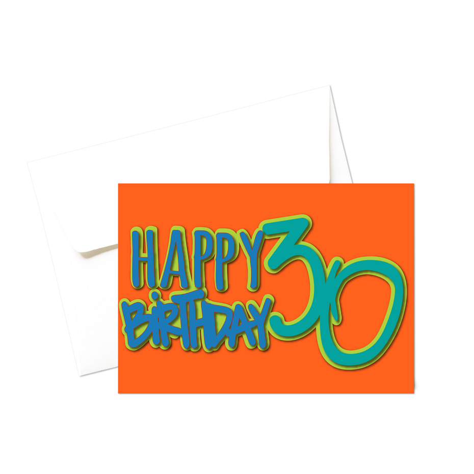 Biglietto d'auguri - 30 anni