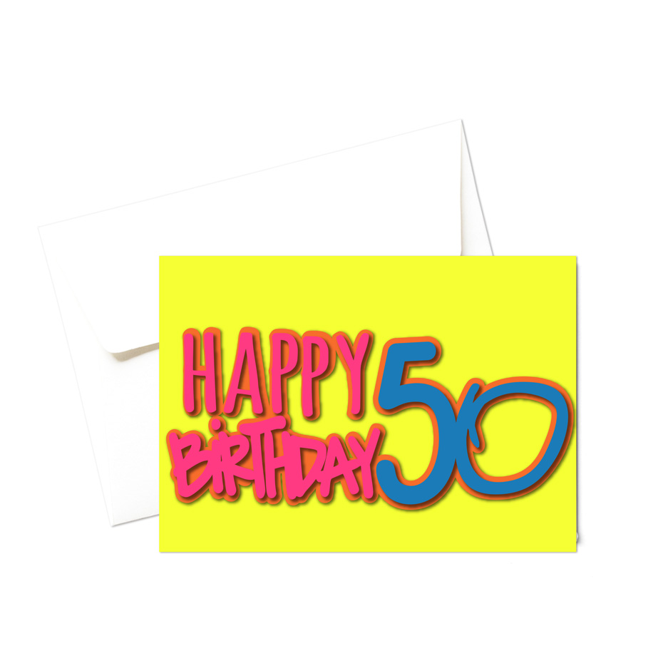 Biglietto d'auguri - 50 anni