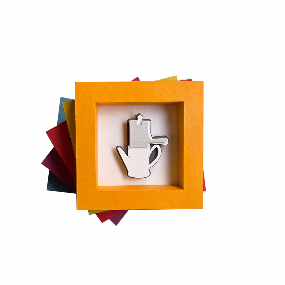 Magnete quadretto - Caffettiera