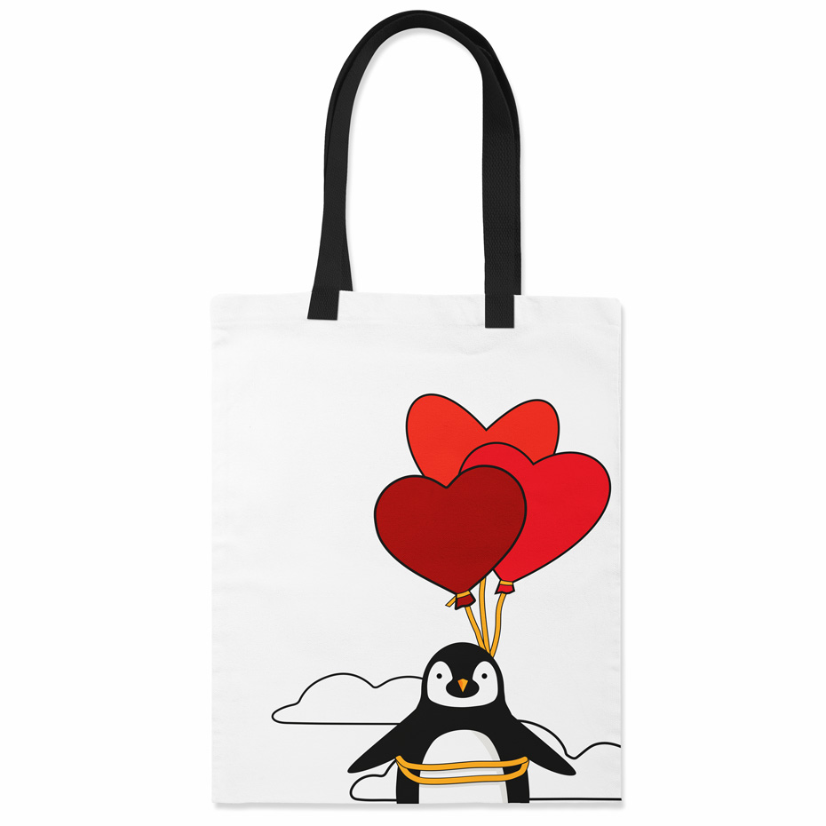 Tote bag - Pinguino innamorato
